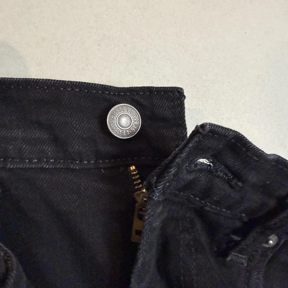 Levi's 514 Jeans Mens 32x32 Black Dark Wash Regular Straight Stretch Denim